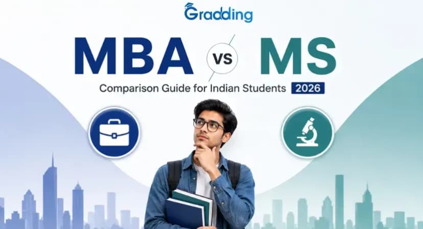 MBA vs MS: Comparison Guide for Indian Students 2026 MBA vs MS: Which is Better for Indian Students in 2026