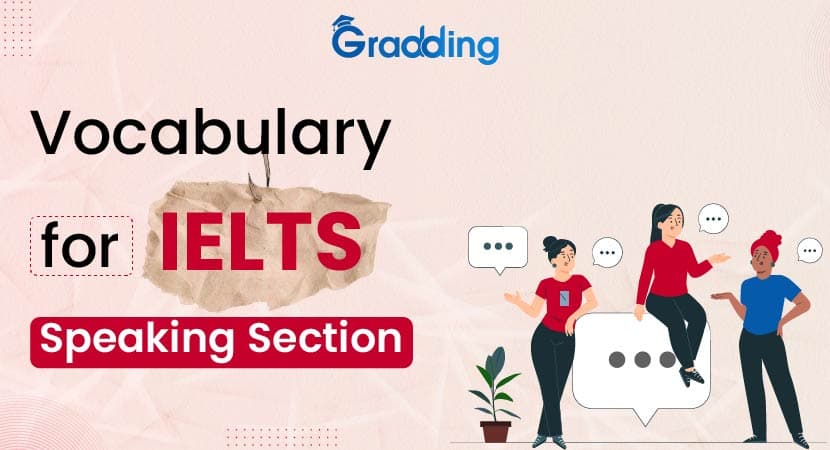 Vocabulary for IELTS Speaking Section Vocabulary for IELTS Speaking Section